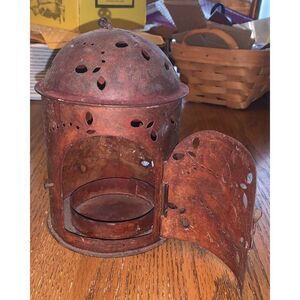 Vintage Old Antique Iron Hanging Candle Stand Home/ Garden Decorative